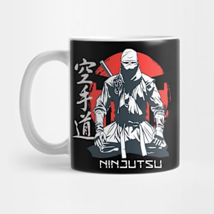 Ninjutsu Ninja Retro Vintage Samurai Warrior Mug